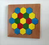Extrokids  Wodden Hexagonal Variational   Puzzle Toy  - EKT2009